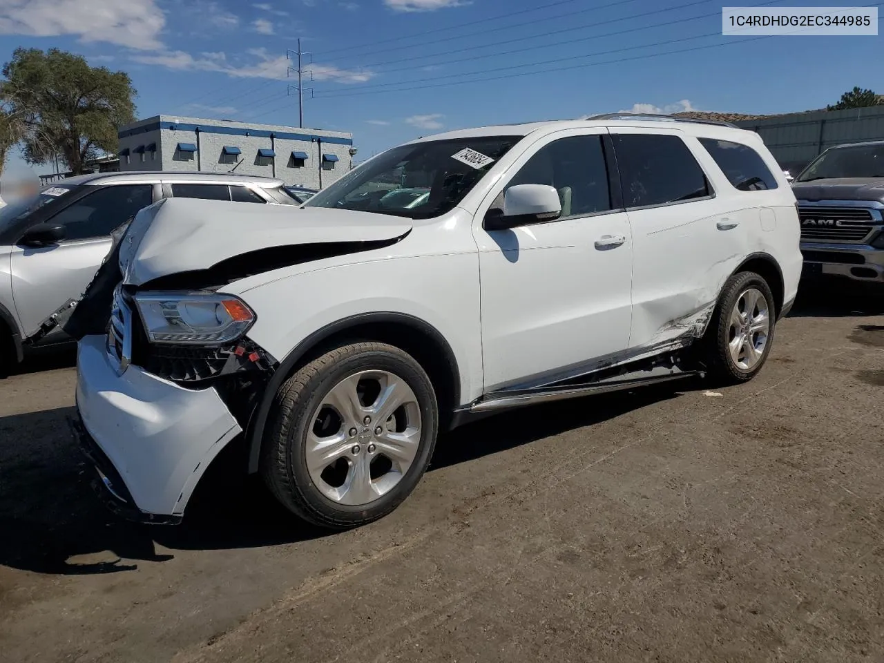 2014 Dodge Durango Limited VIN: 1C4RDHDG2EC344985 Lot: 73436854