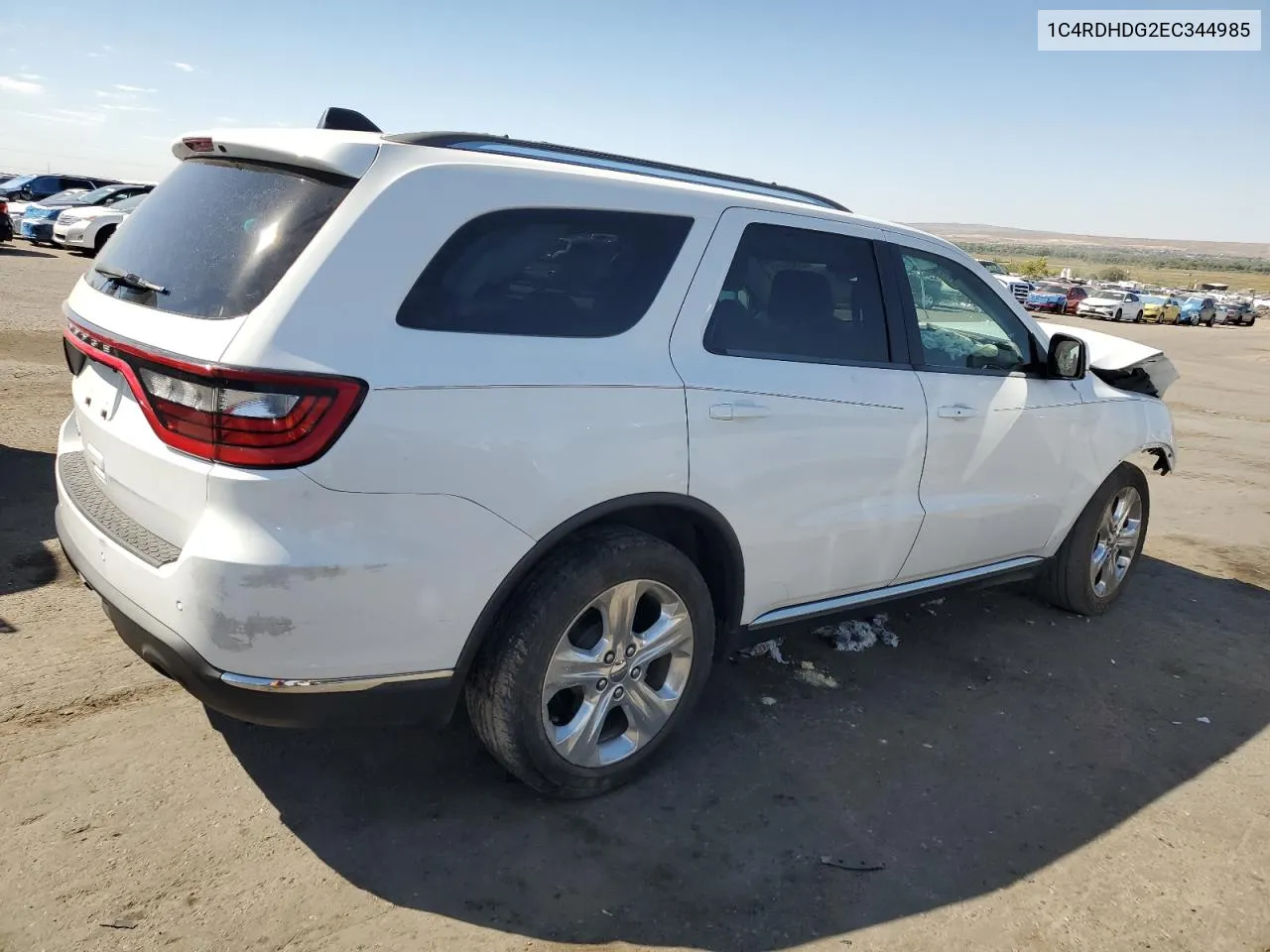 2014 Dodge Durango Limited VIN: 1C4RDHDG2EC344985 Lot: 73436854