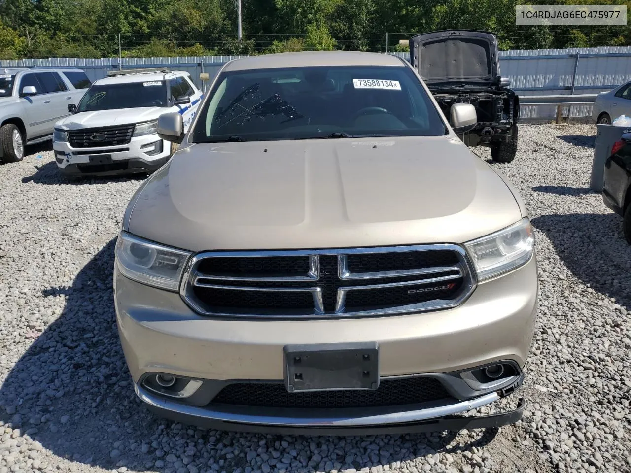 2014 Dodge Durango Sxt VIN: 1C4RDJAG6EC475977 Lot: 73588134