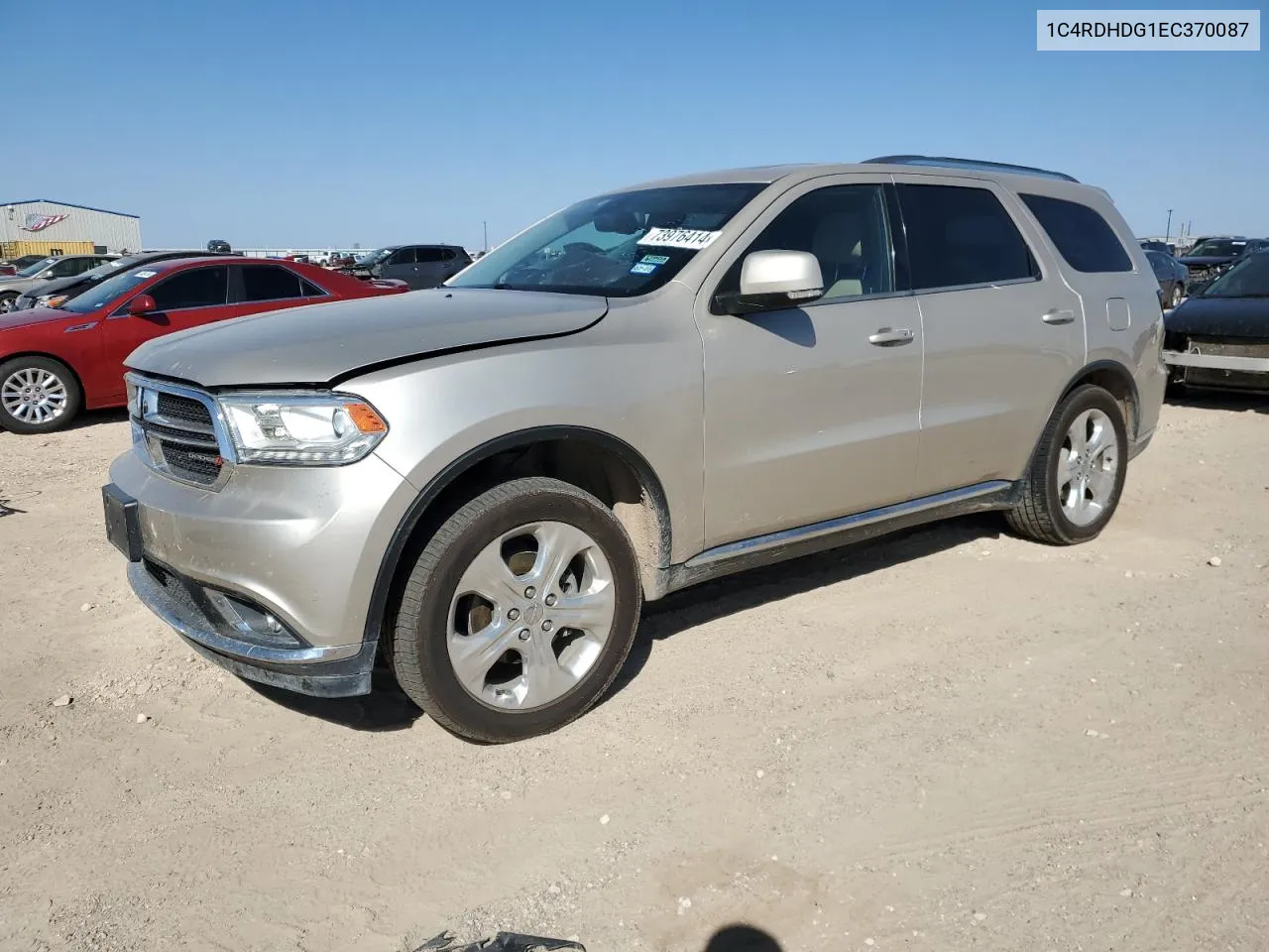 2014 Dodge Durango Limited VIN: 1C4RDHDG1EC370087 Lot: 73976414