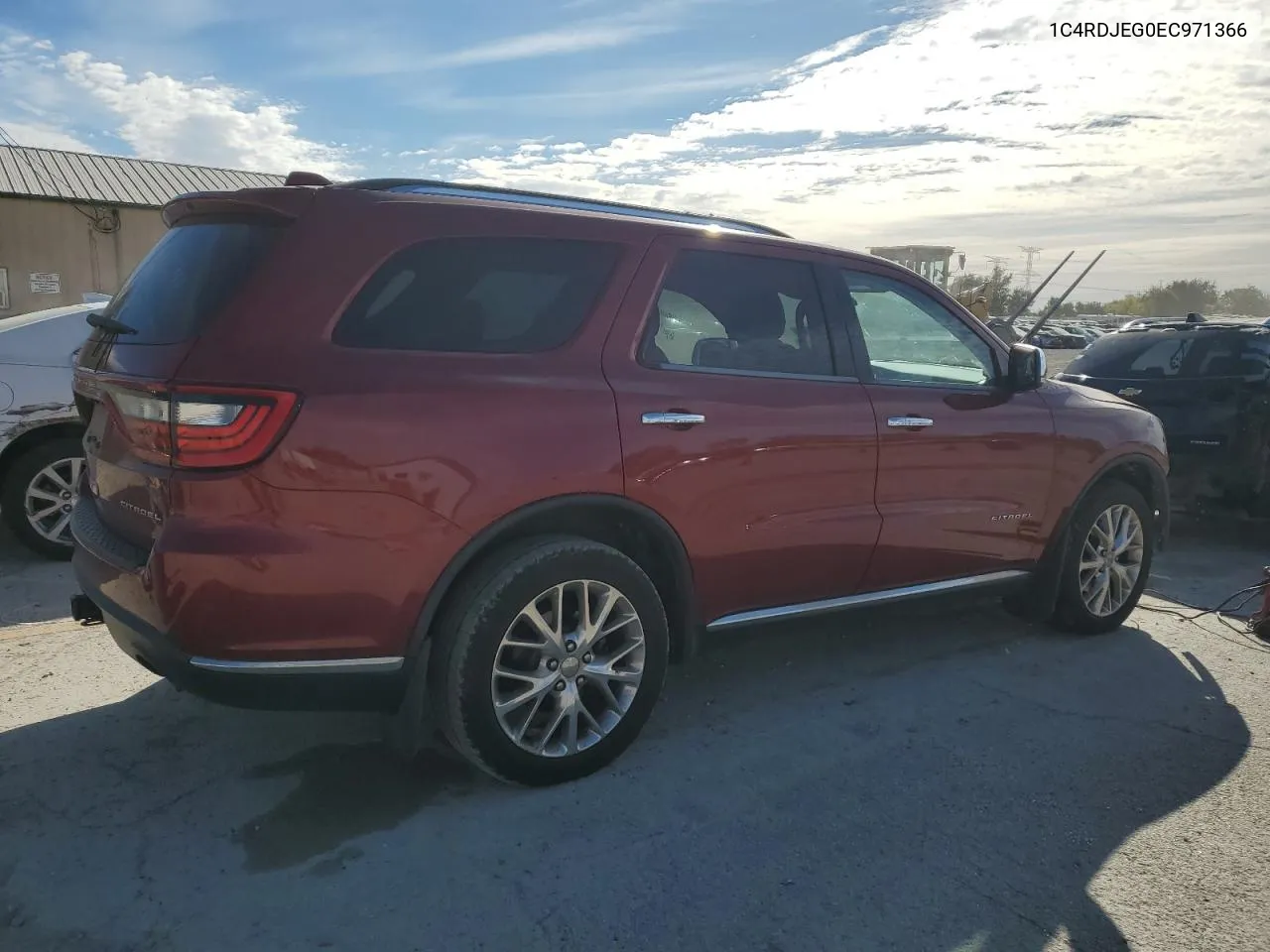 2014 Dodge Durango Citadel VIN: 1C4RDJEG0EC971366 Lot: 74392344