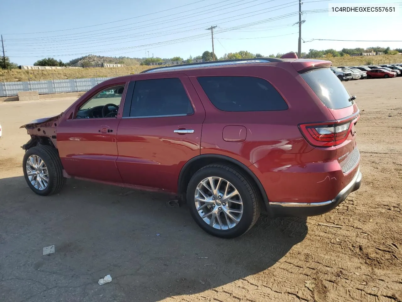 2014 Dodge Durango Citadel VIN: 1C4RDHEGXEC557651 Lot: 74629564