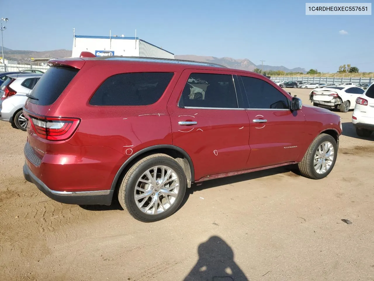 2014 Dodge Durango Citadel VIN: 1C4RDHEGXEC557651 Lot: 74629564