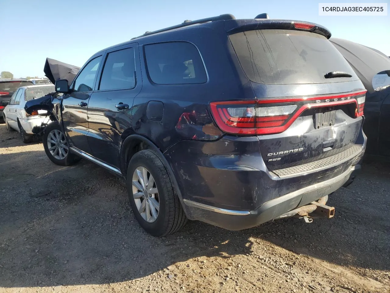 2014 Dodge Durango Sxt VIN: 1C4RDJAG3EC405725 Lot: 74739954