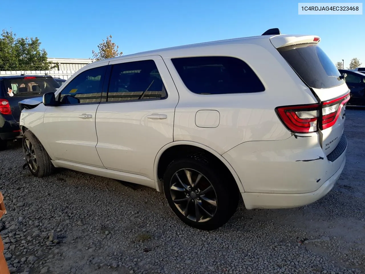 2014 Dodge Durango Sxt VIN: 1C4RDJAG4EC323468 Lot: 74818504