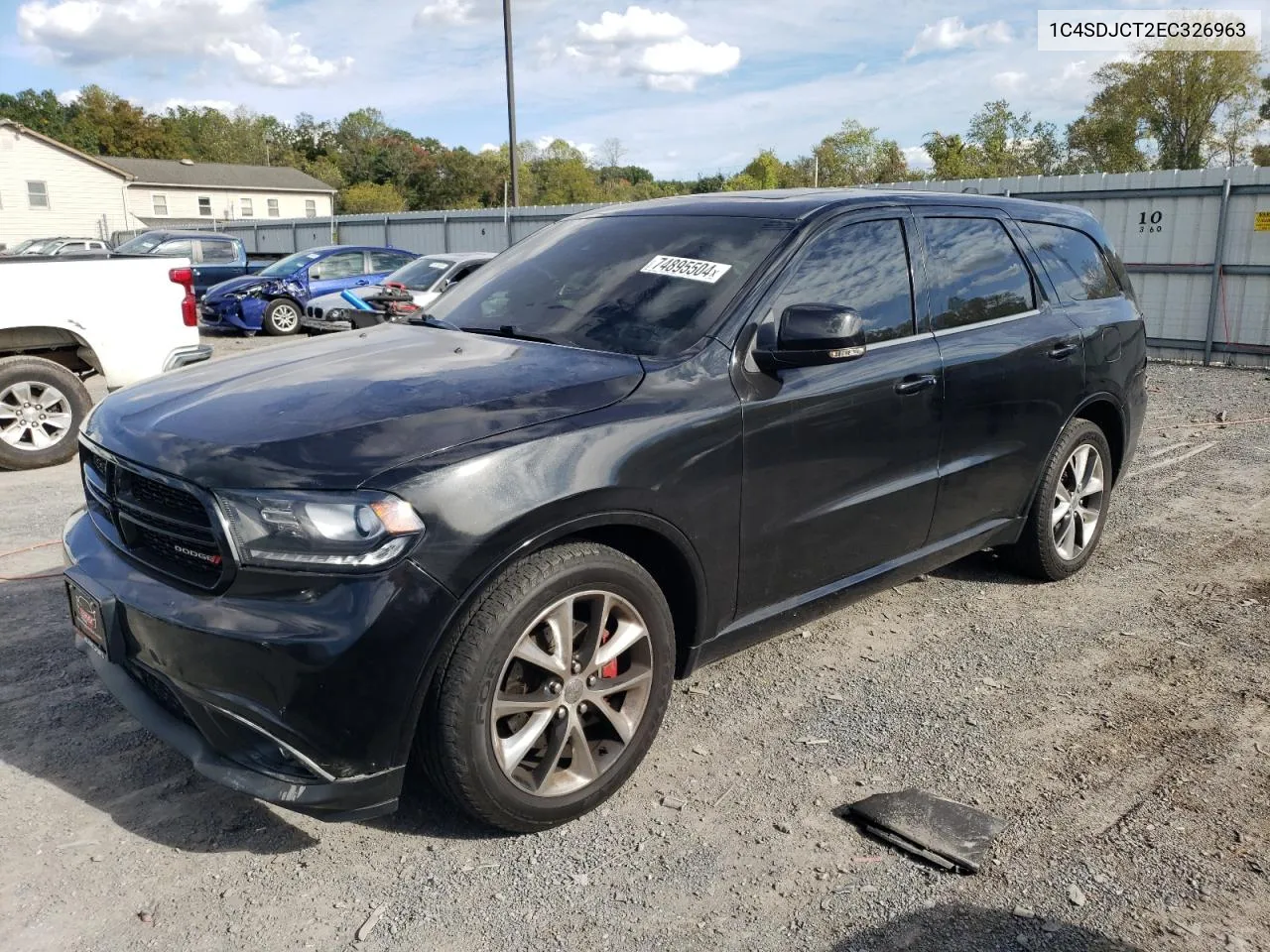 2014 Dodge Durango R/T VIN: 1C4SDJCT2EC326963 Lot: 74895504