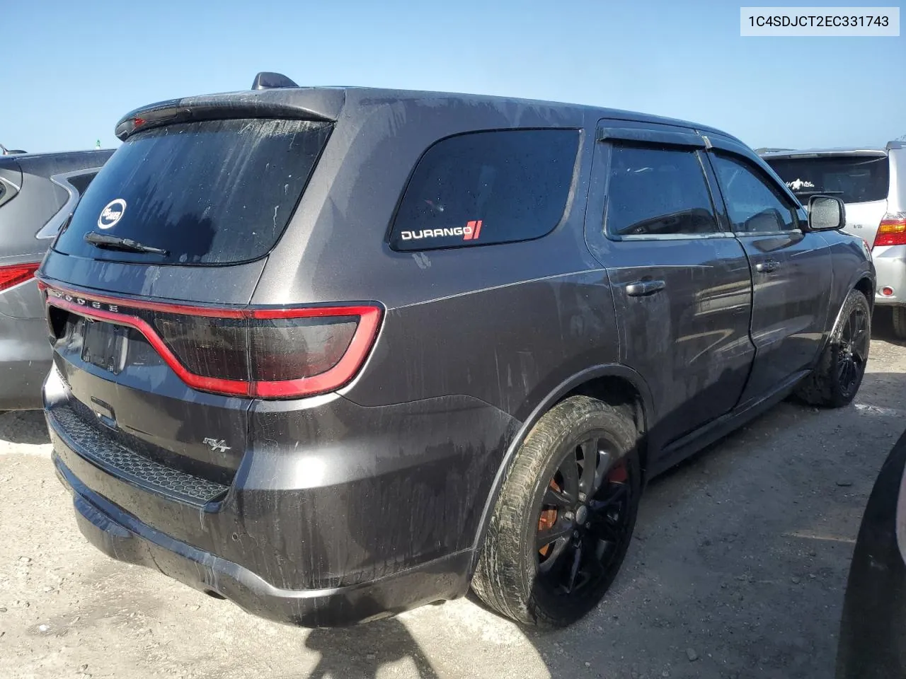 2014 Dodge Durango R/T VIN: 1C4SDJCT2EC331743 Lot: 74923044