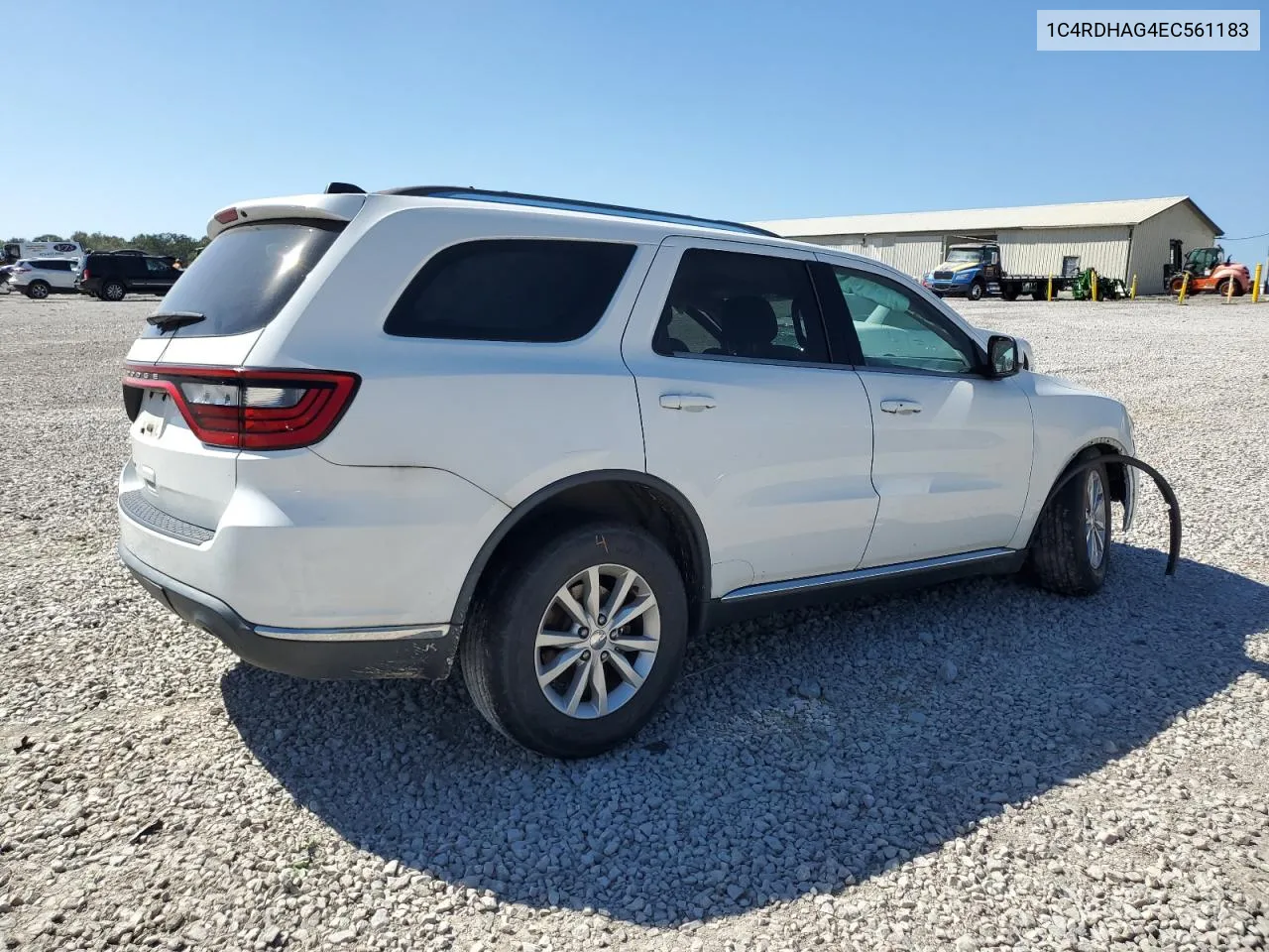 2014 Dodge Durango Sxt VIN: 1C4RDHAG4EC561183 Lot: 74946694