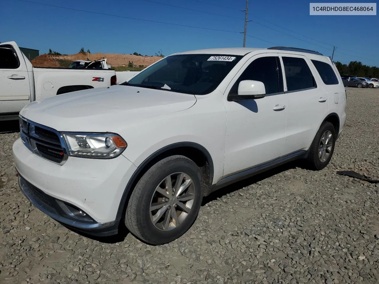 2014 Dodge Durango Limited VIN: 1C4RDHDG8EC468064 Lot: 75261434