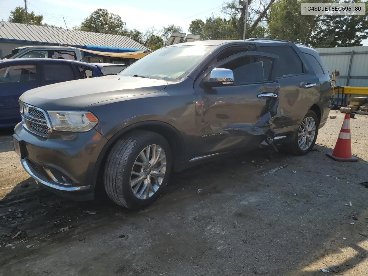 2014 Dodge Durango Citadel VIN: 1C4SDJET8EC596180 Lot: 75621694