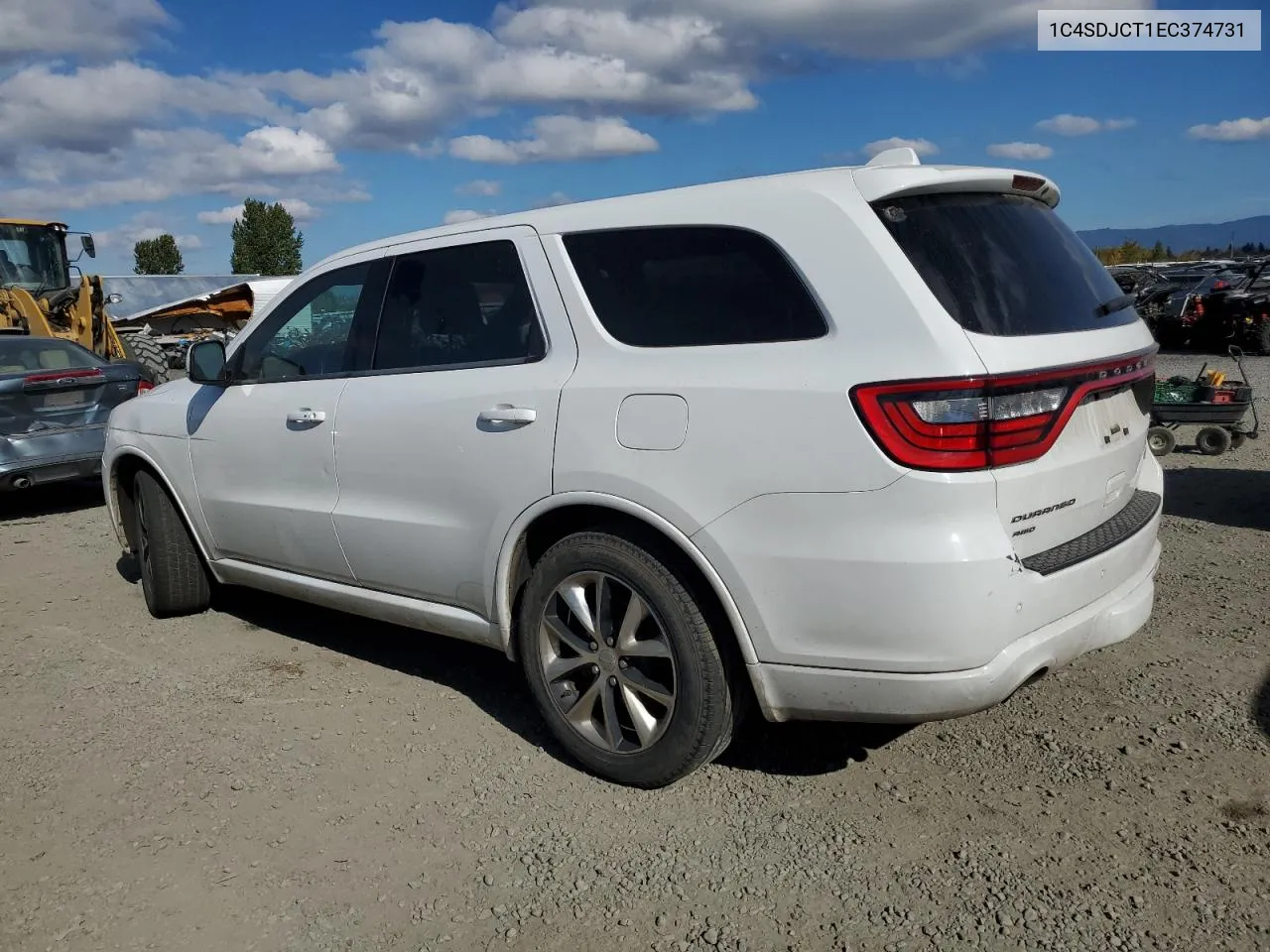 2014 Dodge Durango R/T VIN: 1C4SDJCT1EC374731 Lot: 75858224