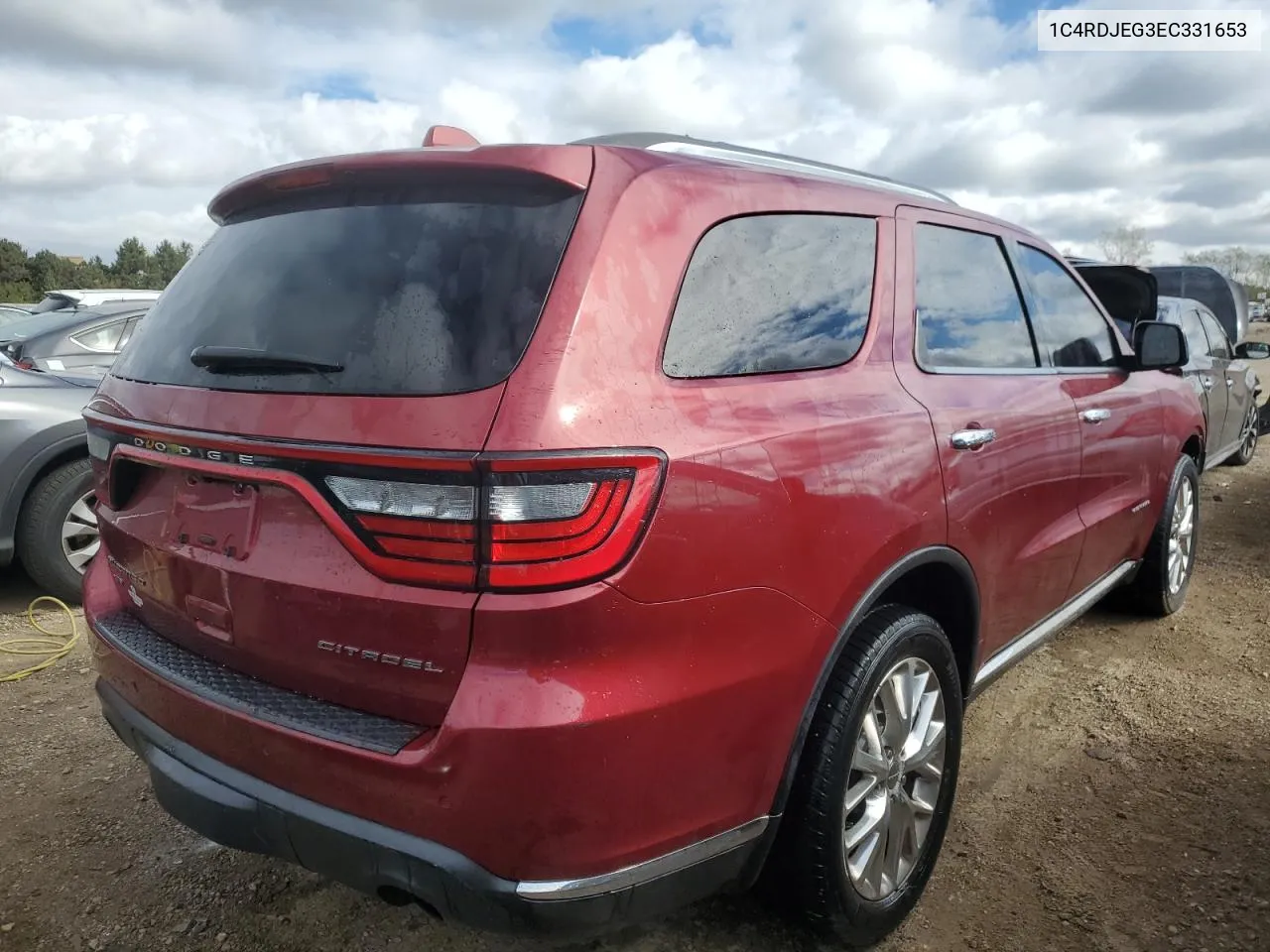 2014 Dodge Durango Citadel VIN: 1C4RDJEG3EC331653 Lot: 75920534