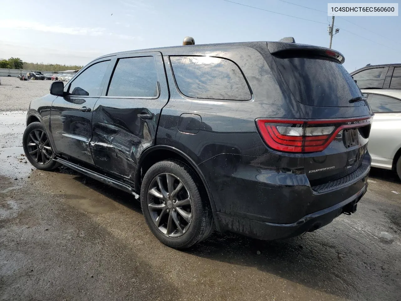 2014 Dodge Durango R/T VIN: 1C4SDHCT6EC560600 Lot: 76180524