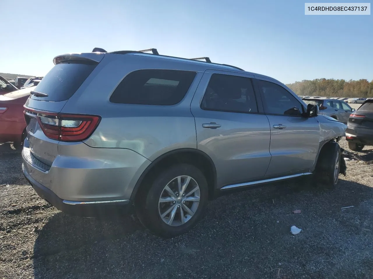 2014 Dodge Durango Limited VIN: 1C4RDHDG8EC437137 Lot: 76373424