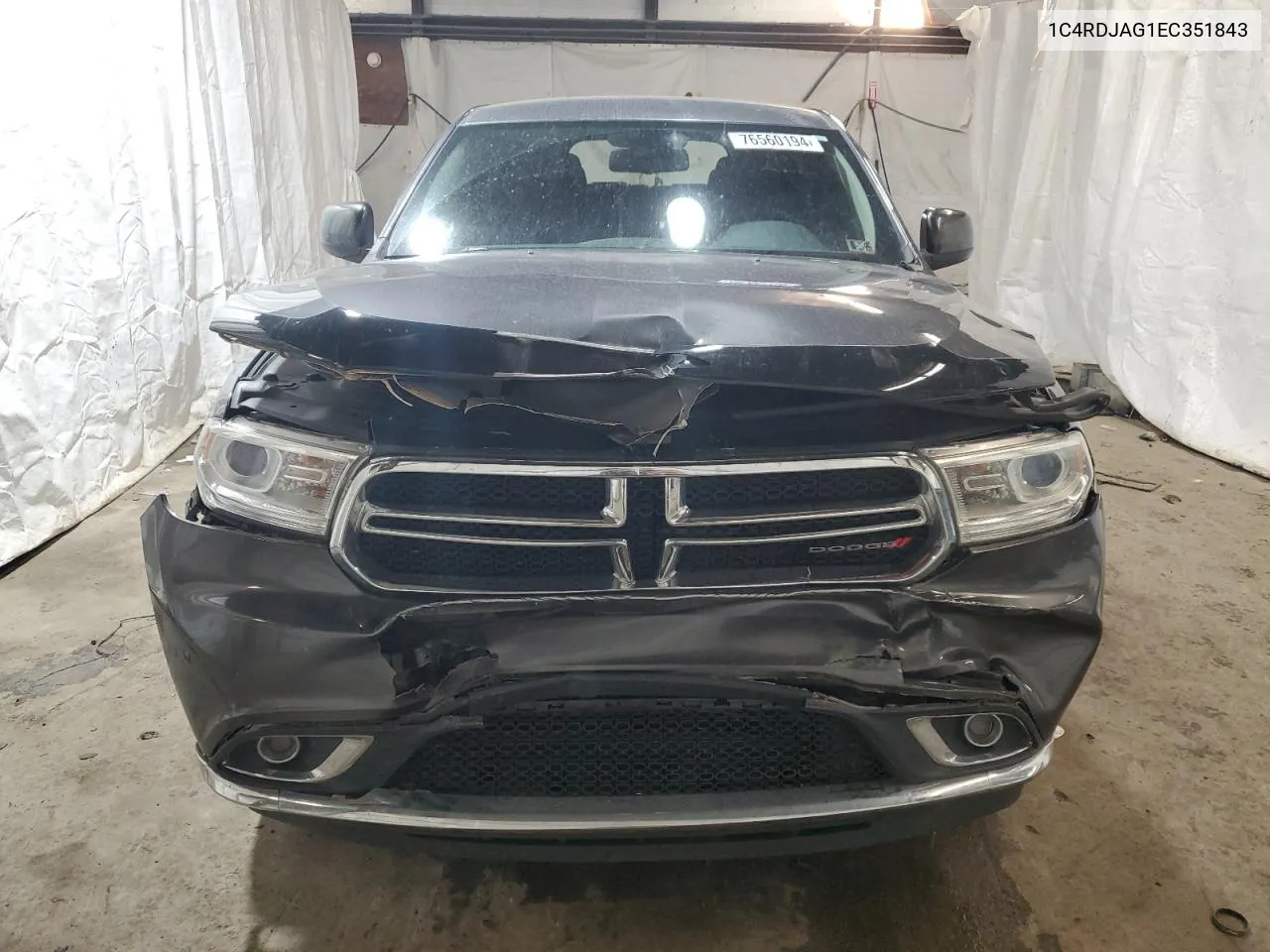 2014 Dodge Durango Sxt VIN: 1C4RDJAG1EC351843 Lot: 76560194