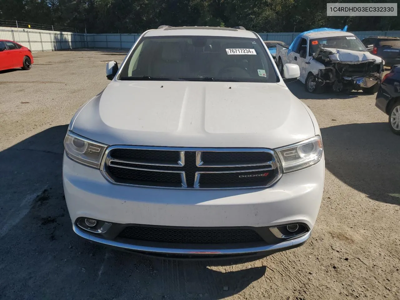 2014 Dodge Durango Limited VIN: 1C4RDHDG3EC332330 Lot: 76717234