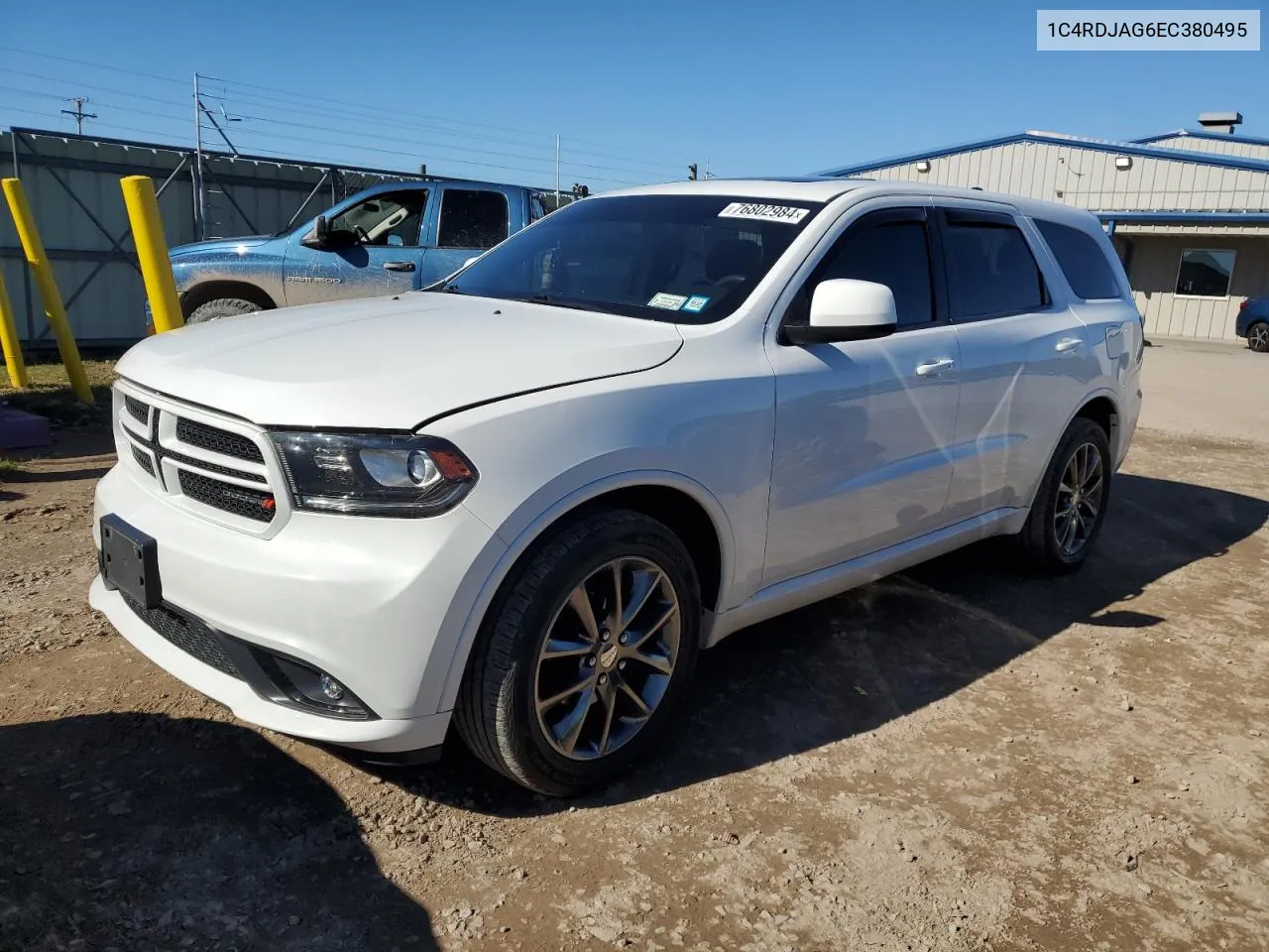 2014 Dodge Durango Sxt VIN: 1C4RDJAG6EC380495 Lot: 76802984