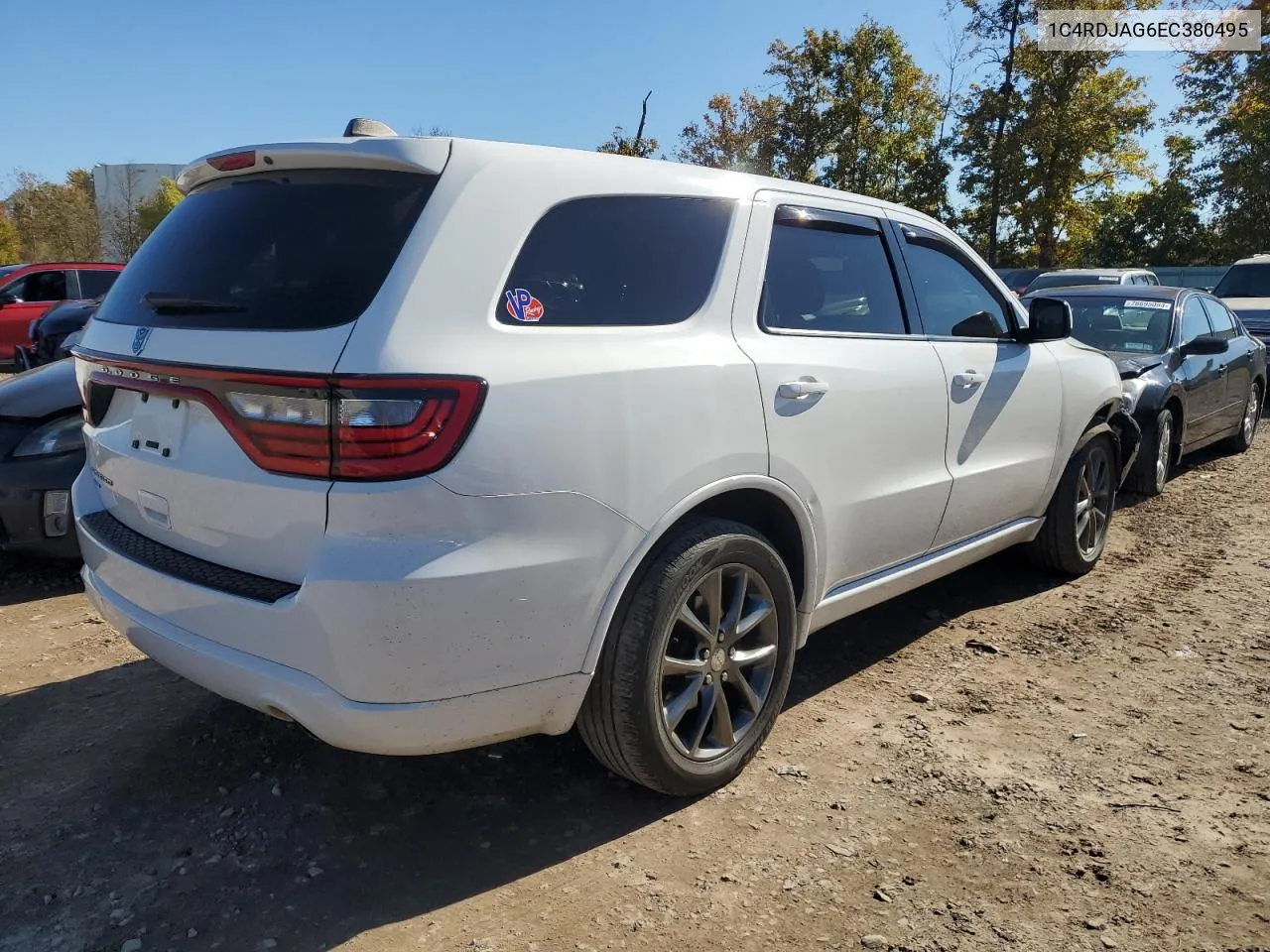 2014 Dodge Durango Sxt VIN: 1C4RDJAG6EC380495 Lot: 76802984