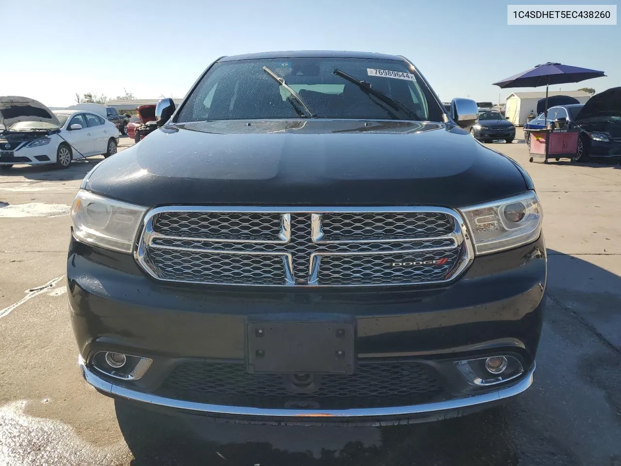 2014 Dodge Durango Citadel VIN: 1C4SDHET5EC438260 Lot: 76989644