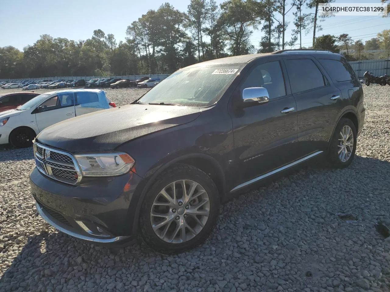 1C4RDHEG7EC381299 2014 Dodge Durango Citadel