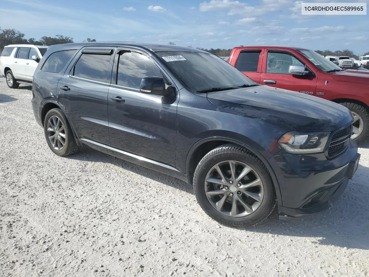 2014 Dodge Durango Limited VIN: 1C4RDHDG4EC589965 Lot: 77111034