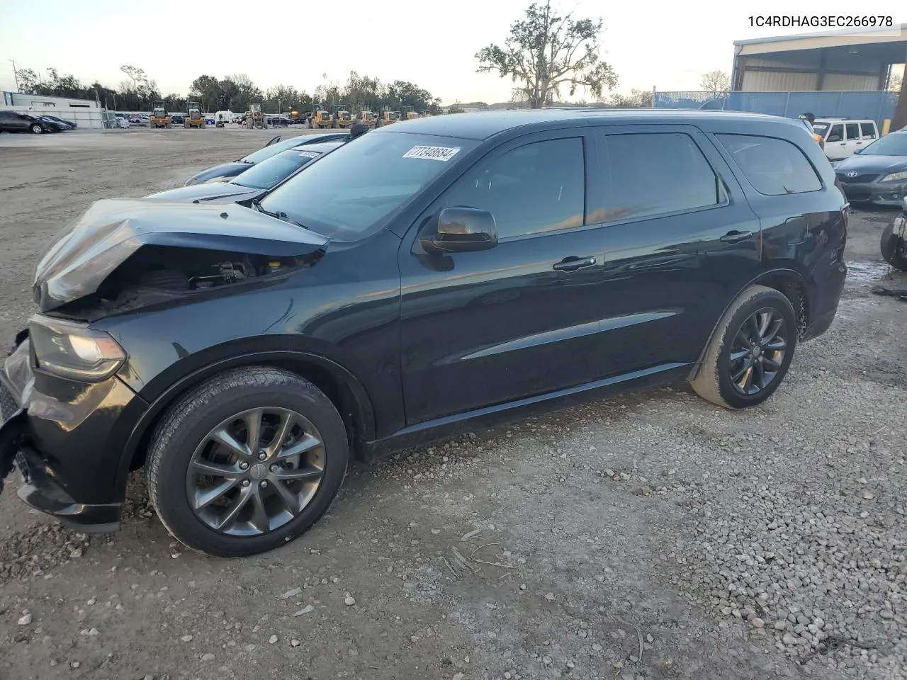 2014 Dodge Durango Sxt VIN: 1C4RDHAG3EC266978 Lot: 77348684