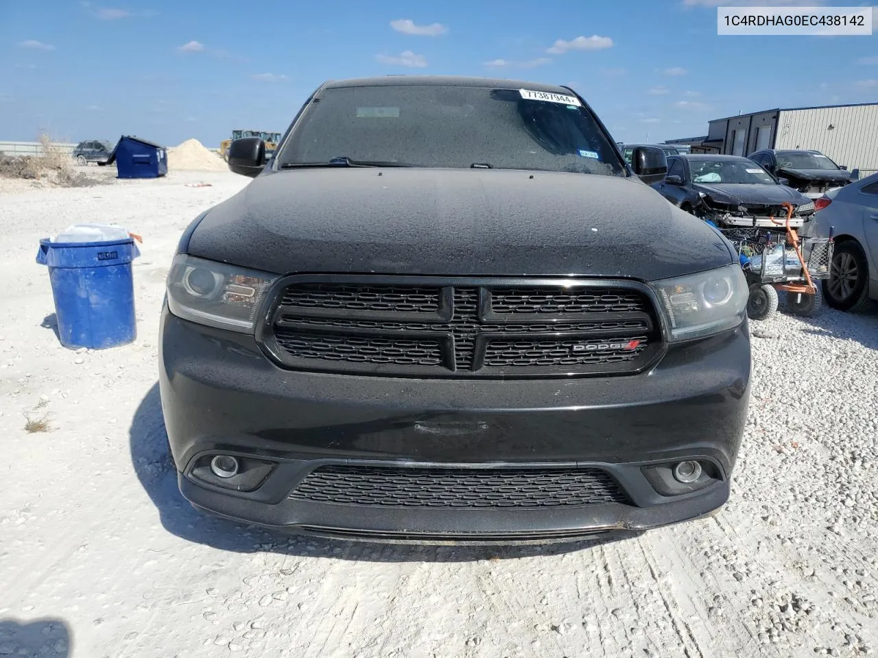 2014 Dodge Durango Sxt VIN: 1C4RDHAG0EC438142 Lot: 77387944