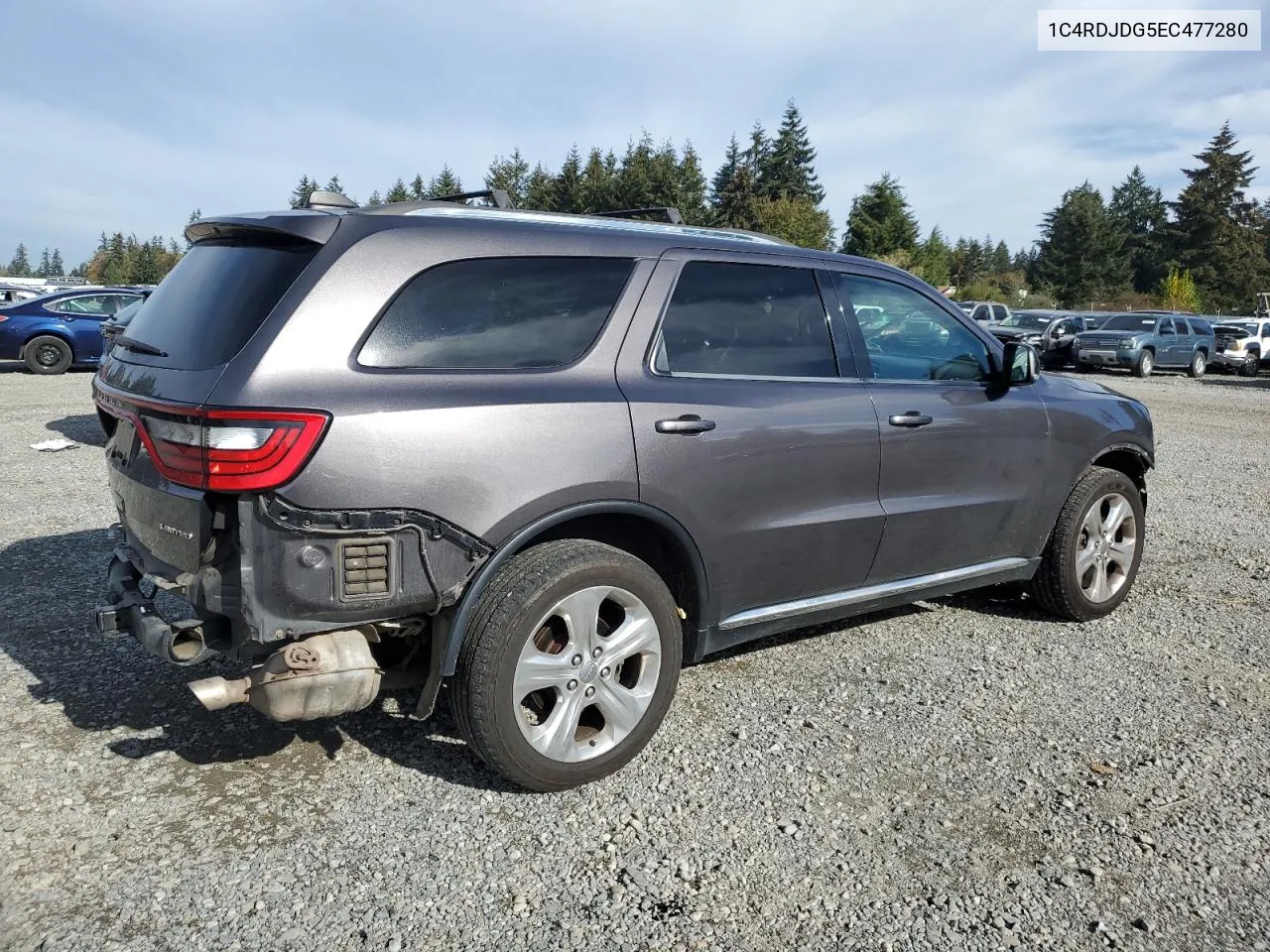 2014 Dodge Durango Limited VIN: 1C4RDJDG5EC477280 Lot: 77760324