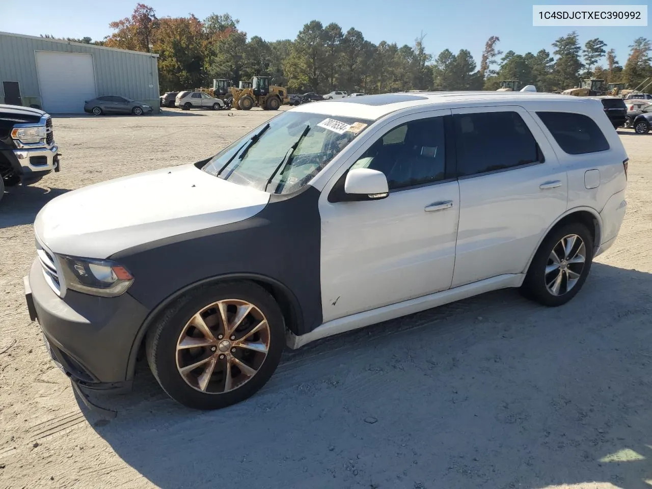 2014 Dodge Durango R/T VIN: 1C4SDJCTXEC390992 Lot: 78076534