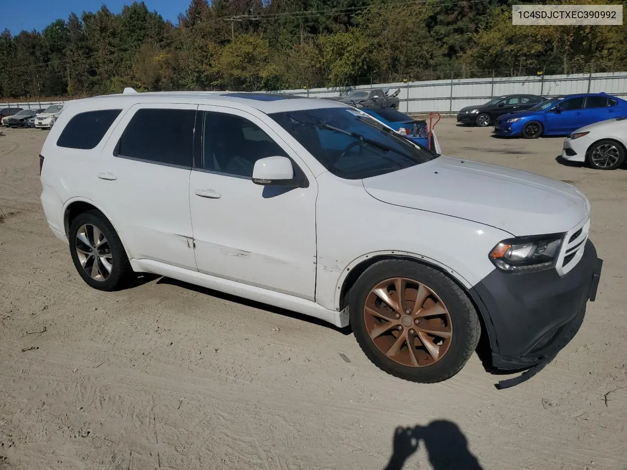 2014 Dodge Durango R/T VIN: 1C4SDJCTXEC390992 Lot: 78076534