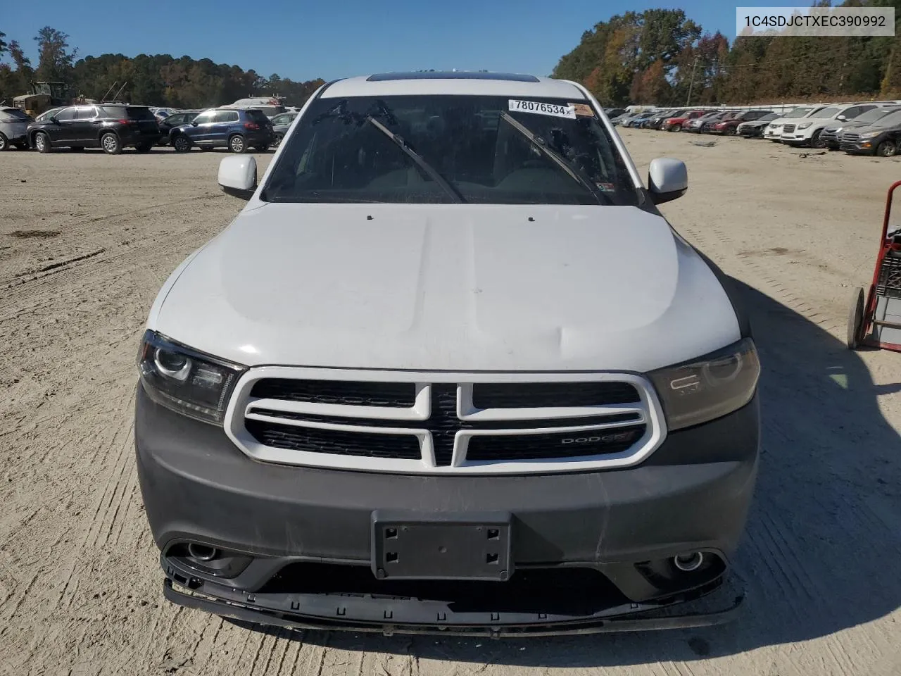 2014 Dodge Durango R/T VIN: 1C4SDJCTXEC390992 Lot: 78076534