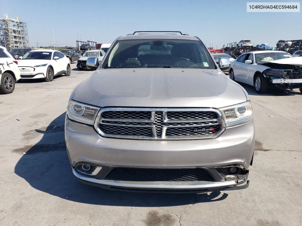 2014 Dodge Durango Sxt VIN: 1C4RDHAG4EC594684 Lot: 78398614