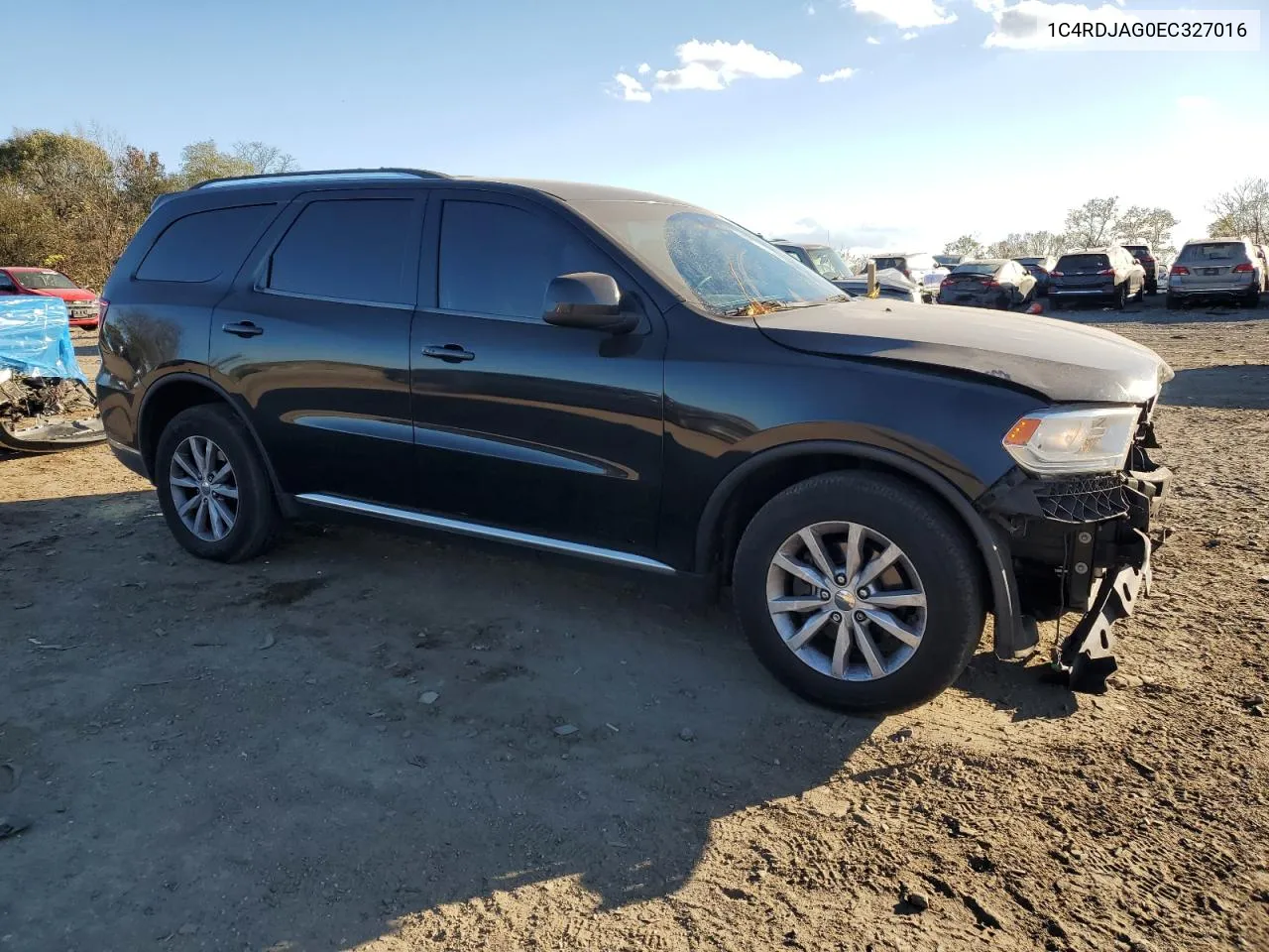 2014 Dodge Durango Sxt VIN: 1C4RDJAG0EC327016 Lot: 78435144