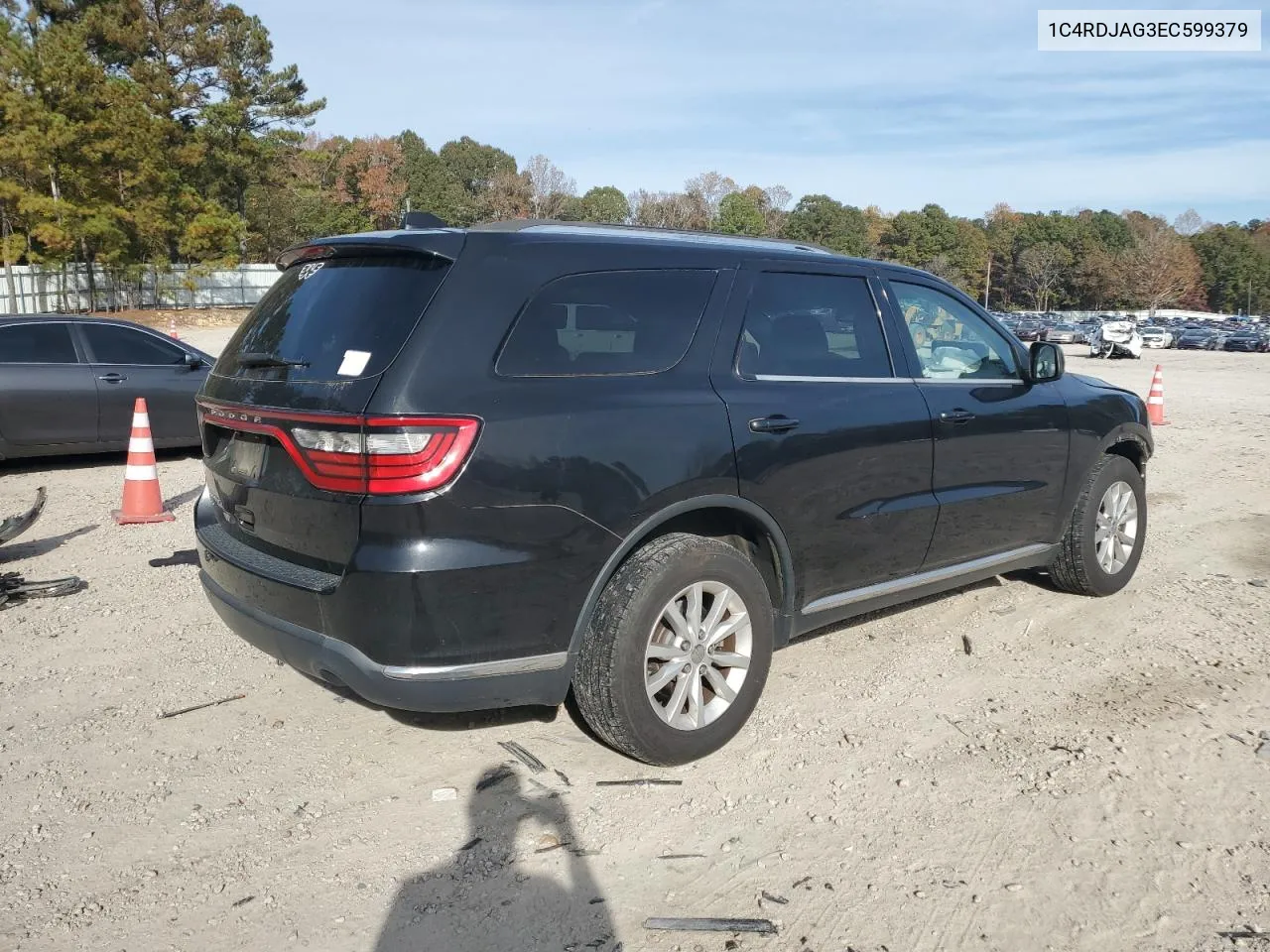 2014 Dodge Durango Sxt VIN: 1C4RDJAG3EC599379 Lot: 79232834