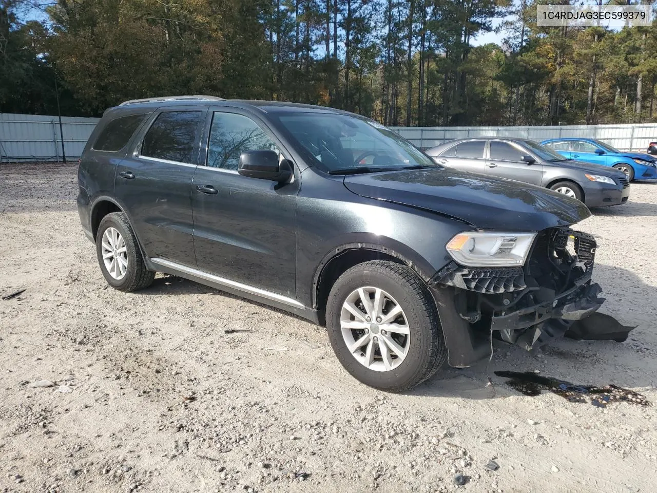 2014 Dodge Durango Sxt VIN: 1C4RDJAG3EC599379 Lot: 79232834