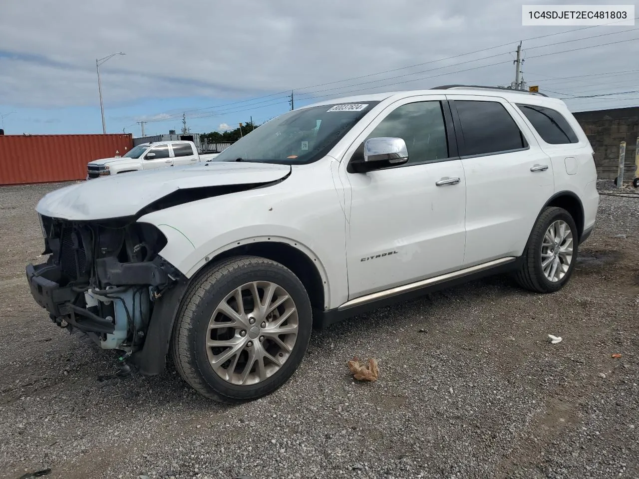 2014 Dodge Durango Citadel VIN: 1C4SDJET2EC481803 Lot: 80037624