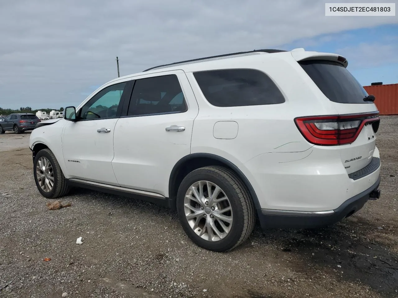 2014 Dodge Durango Citadel VIN: 1C4SDJET2EC481803 Lot: 80037624