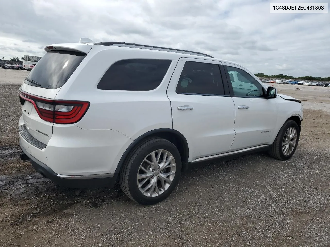 2014 Dodge Durango Citadel VIN: 1C4SDJET2EC481803 Lot: 80037624