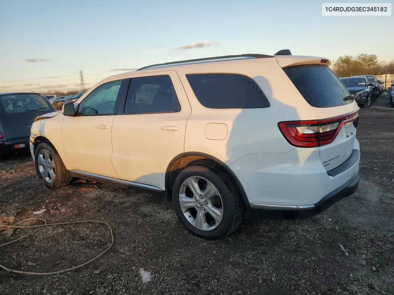 2014 Dodge Durango Limited VIN: 1C4RDJDG3EC345182 Lot: 80068874