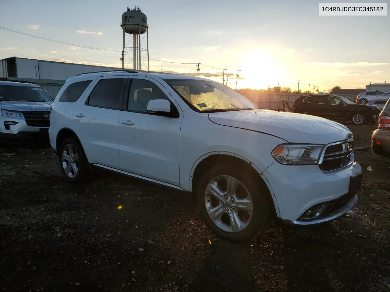 2014 Dodge Durango Limited VIN: 1C4RDJDG3EC345182 Lot: 80068874