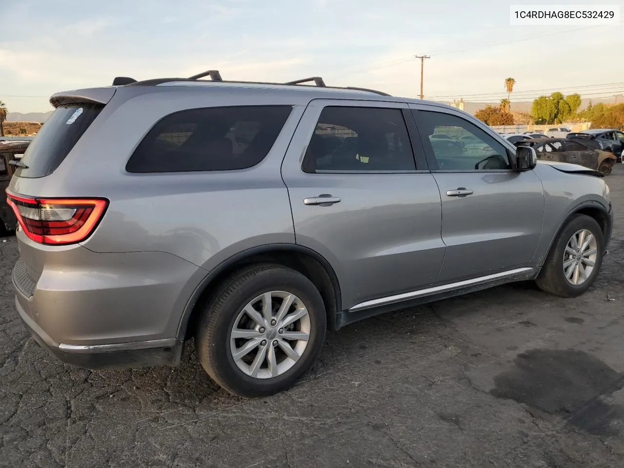 2014 Dodge Durango Sxt VIN: 1C4RDHAG8EC532429 Lot: 81148814