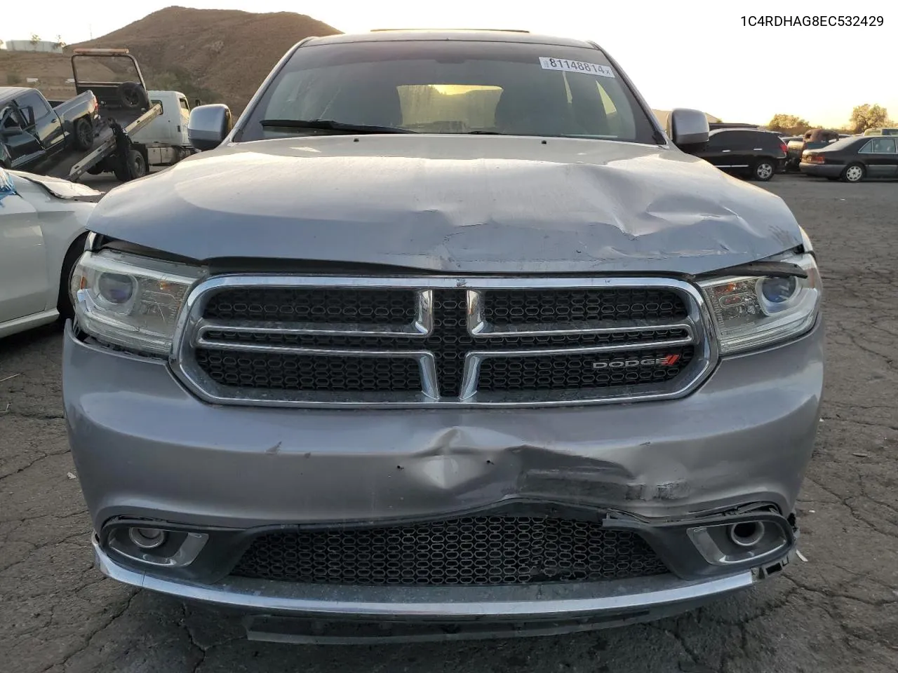 2014 Dodge Durango Sxt VIN: 1C4RDHAG8EC532429 Lot: 81148814