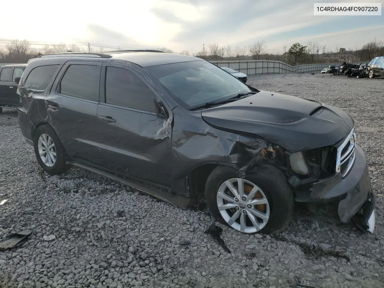 2015 Dodge Durango Sxt VIN: 1C4RDHAG4FC907220 Lot: 43086654