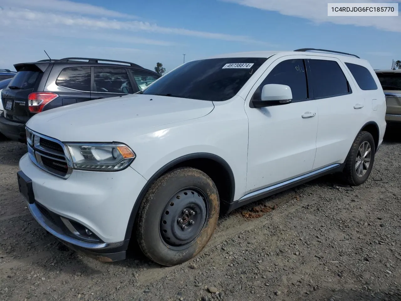 2015 Dodge Durango Limited VIN: 1C4RDJDG6FC185770 Lot: 49738874