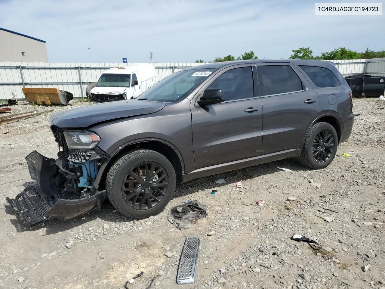 2015 Dodge Durango Sxt VIN: 1C4RDJAG3FC194723 Lot: 53298944