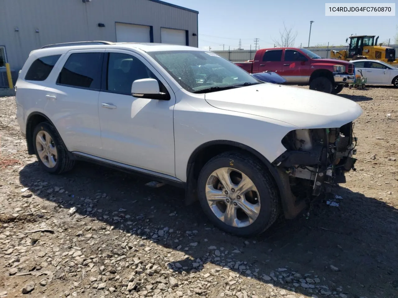 2015 Dodge Durango Limited VIN: 1C4RDJDG4FC760870 Lot: 53328584