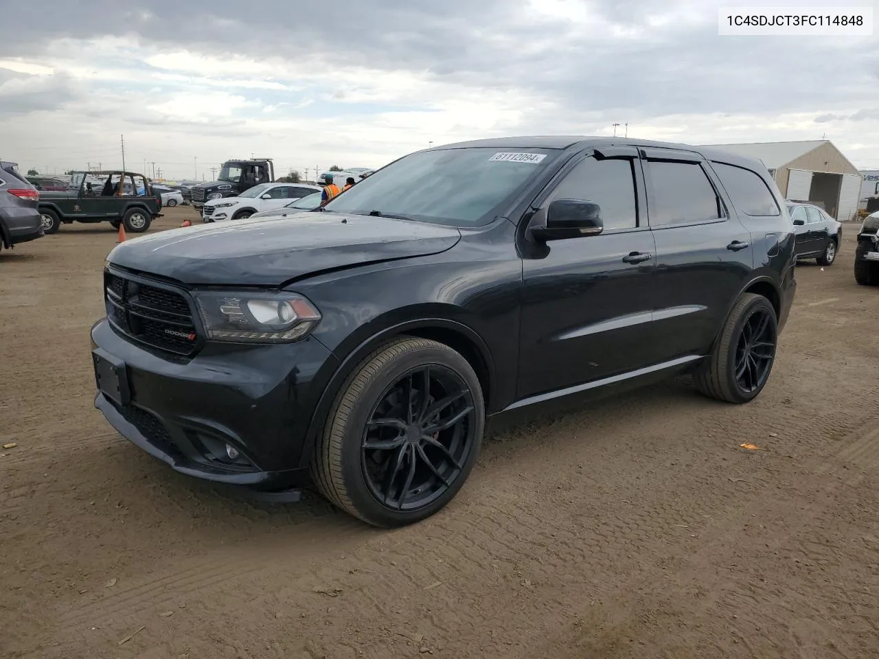 2015 Dodge Durango R/T VIN: 1C4SDJCT3FC114848 Lot: 61112094