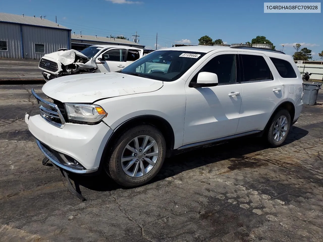 2015 Dodge Durango Sxt VIN: 1C4RDHAG8FC709028 Lot: 61120444