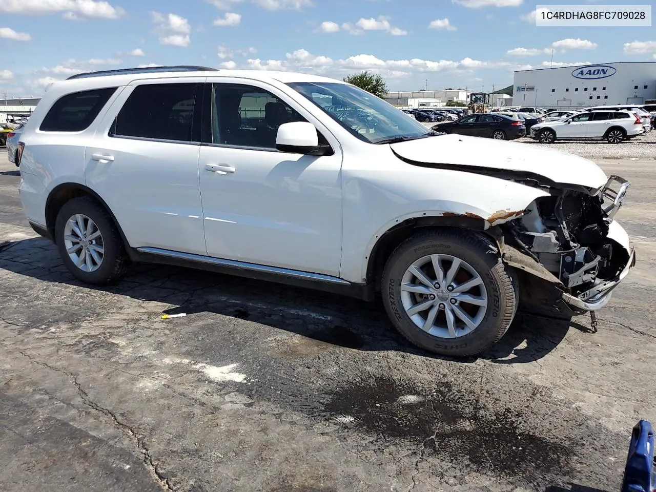 2015 Dodge Durango Sxt VIN: 1C4RDHAG8FC709028 Lot: 61120444