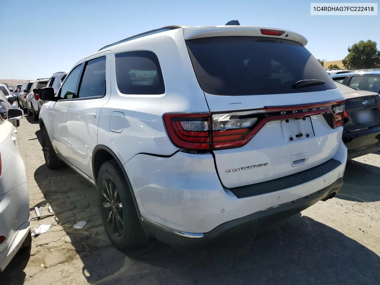 1C4RDHAG7FC222418 2015 Dodge Durango Sxt